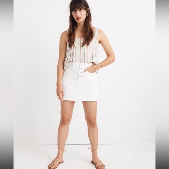 Madewell Denim A-Line Mini Skirt - Picture 2 of 9